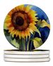 Sunflowers In Watercolor Large Sandstone Coasters Pack Of 4 Absorbent Round Coasters Decor Gifts For Men Or Women, 4 In, Multicolor_maomaolike.com