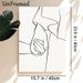 Holding Hands Painting Poster, Minimalist Single-line Art Poster, Elegant Intertwined Hands Design, Suitable For Bedroom And Living Room Wall_maomaolike.com