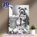 Naughty Dog Themed Painting Poster, Monochrome Humorous Dog Mischief Scene Poster, Playful Relatable Design Ideal For Bathroom And Home Wall Decor_maomaolike.com