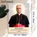 Pope Leo XIV Religious Painting Poster, Warm Luminous Portrait Poster, With Inspirational Faith Quote, Suitable For Home Or Prayer Space_maomaolike.com
