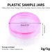100pcs 3g/5g Round Mini Empty Plastic Cosmetic Makeup Jar Pots Transparent Sample Bottles Eyeshadow Cream Lip Balm Container_maomaolike.com