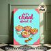 Indian Chaat Cuisine Painting Poster, Vibrant Illustrated Indian Street Food Scene Poster, Eye-catching Cultural Food Artwork Ideal For Restaurant_maomaolike.com