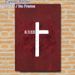 Christian Cross Painting Poster, Vintage Distressed White Cross With "ALL TO JESUS" Text Poster, Inspirational Religious Decor For Living Room, Prayer_maomaolike.com