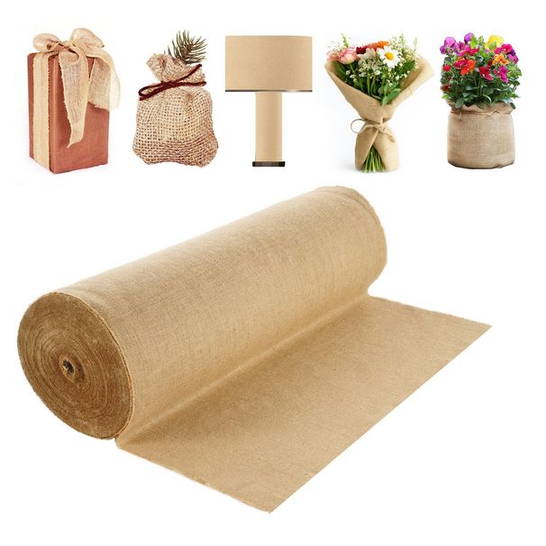 VEVOR Burlap Fabric Roll Burlap Tree Wrap 40 In X 300 Ft For Crafts & Plants_maomaolike.com