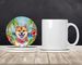 Shiba Inu Luau Large Sandstone Coasters Pack Of 4 Absorbent Round Coasters Decor Gifts For Men Or Women, 4 In, Multicolor_maomaolike.com