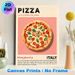 Margherita Pizza Painting Poster, Retro-styled Realistic Italian Cuisine Scene Poster, Brings Warm Culinary Vibe, Suitable For Kitchen And Dining Area_maomaolike.com