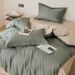 Manufacturer Wholesale INS Japanese Double-Piece Pure Four-Piece All-Cotton Nordic Style Solid Color 60 Long-Staple Cotton 4-Piece_maomaolike.com
