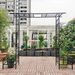 Metal Garden Arch With Adjustable Width W68.11''~W94.29'' Climbing Plants Support Rose Arch Outdoor Black_maomaolike.com