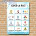 Science Lab Rules Painting Poster, Informative Cartoon-style Lab Safety Guidelines Poster, Clearly Displays Essential Lab Regulations, Suitable For_maomaolike.com