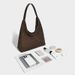 Vintage Large-capacity Fashionable Large 2026 New Model Single Shoulder Underarm With A High-end Woven Texture Tote Bag For Women_maomaolike.com