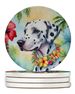 Dalmatian Luau Large Sandstone Coasters Pack Of 4 Absorbent Round Coasters Decor Gifts For Men Or Women, 4 In, Multicolor_maomaolike.com