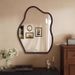 Vintage Style Wall-Mounted Self-Adhesive Vanity Hangable And Standable High-End Makeup Cloud Bathroom Mirror_maomaolike.com