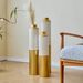 Floor Metal Vase Modern Style Decoration Home Droplet Shaped White Metal Vase 3-piece Set Gorgeous Home Decoration Large Glazed Metal Vase_maomaolike.com