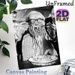 Spaghetti Feasting Painting Poster, Vintage Monochrome Scene Poster, Playful Nostalgic Design Featuring Man Enjoying Messy Spaghetti Feast, Ideal For_maomaolike.com