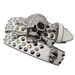 HOT Western Rhinestone Skull Femme Ceinture Homme Crystal Studded Pin Buckle Belt Cinto De Strass Jeans_maomaolike.com