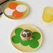Eco-friendly Bamboo Fiber Round Salad Dessert Fruit Plate Anti-break Tableware_maomaolike.com