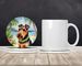 Welsh Terrier Luau Large Sandstone Coasters Pack Of 4 Absorbent Round Coasters Decor Gifts For Men Or Women, 4 In, Multicolor_maomaolike.com