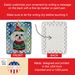 Maltese Christmas Porcelain Ornament Christmas Tree Hanging Decorations For Home Christmas Holiday, Rectangle, Gift, Multicolor_maomaolike.com