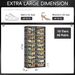 10 Tiers 40 Pairs Hard Plastic Shoe Storage Organizer Cabinet For Entryway, Large Stackable Collapsible Sneaker Shoe Box Organizer For Closet, Portable Folding Shoe Cabinet With Doors, Black_maomaolike.com