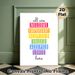 Welcoming Inclusive Slogan Painting Poster, Vibrant Color-block Typographic Poster, Warm Accepting Message, Ideal For Office, Living Room And Shared_maomaolike.com