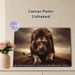 Battle-Scarred Lion Painting Poster, Dramatic Dark-Toned Realistic Scarred Lion Scene Poster, Impactful Design With Bold Motivational Quote, Ideal For_maomaolike.com