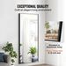 VEVOR Full Length Mirror, 71'' X 31'', Extra Large Standing Hanging Or Leaning Rectangle Floor Tempered Mirror With Stand Aluminum Alloy Frame, Full Body Dressing Mirror For Living Room Bedroom, Black_maomaolike.com