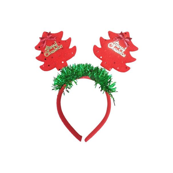 Christmas Bow Headband For Dogs Red And Gold Deer Horn Snowflakes Christmas Hat Costume Dress Up Accessories For Pet For Cosplay And Makeup 12 Pcs_maomaolike.com