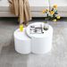 Coffee Tables,MDF With Ash/oak/walnut Veneer Side Table/coffee Table/end Table/nesting Table Set Of 2 For Living Room,office,bedroom, White, 2Colors_maomaolike.com