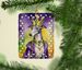 Greyhound King Of Mardi Gras Porcelain Ornament Christmas Tree Hanging Decorations For Home Christmas Holiday, Rectangle, Gift, Multicolor_maomaolike.com