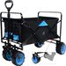Collapsible Heavy Duty Beach Wagon Cart Outdoor Folding Utility Camping Garden Beach Cart With Universal Wheels Adjustable Handle Shopping_maomaolike.com