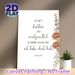 German Bible Verse Painting Poster, Warm-toned Floral Accent Poster, Gentle Inspirational Religious Decor For Bedroom, Living Room And Prayer Space_maomaolike.com