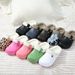 Comwarm Winter New Fuzzy House For Women Men Waterproof Garden Shoes Soft Plush Slippers Outdoor Warm Furry Clogs Slide_maomaolike.com