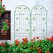 4 Pack Metal Garden Trellis 71" X 19.7" Rustproof Trellis For Climbing Plants Outdoor Flower Support Green_maomaolike.com