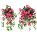 Cross-Border Exclusive Morning Glory Artificial Fake Vine Decorative Wall Basket Plastic Hanging Flower_maomaolike.com