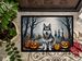 Alaskan Malamute Spooky Halloween Doormat Front Door Mat Indoor Outdoor Rugs For Entryway, Non Slip Washable Low Pile, 24H X 36W_maomaolike.com