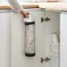 1pc Grey Sundries Bag Wall Mount Mesh Plastic Dispenser Hanging Reused Storage Pouch Trash Bags Kitchen Garbage Org_maomaolike.com