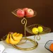choiceness 3-Tier Fruit Basket - Black Gold Kitchen Storage_maomaolike.com