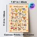 French Alphabet Painting Poster, Colorful Cartoon Illustrated Poster, Supports French Vocabulary Learning, Ideal For Study Areas And Living Spaces_maomaolike.com