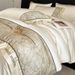 Luxurious High-end Washed Silk Four-piece Set Summer, Featuring A Cool Refreshing Feel, Including Duvet Cover, Fitted Sheet, And B_maomaolike.com