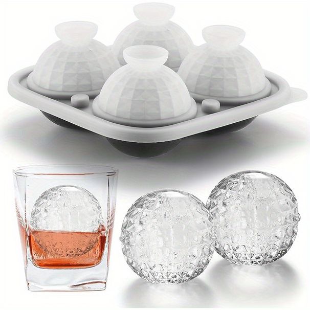 Ice Cube Mold, Silicone Ice Cube Tray With Funnel, Multifunctional Chocolate Mold, Mold For Pudding, Jelly,Ice Trays For Freezer Cocktail Whiskey_maomaolike.com