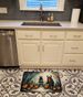 Krampus The Christmas Demon Spooky Halloween Memory Foam Kitchen Mat Machine Washable Anti-Fatigue Mat Cushion Comfort Bath Mat Or Kitchen Rug_maomaolike.com