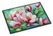 Louisiana Magnolias In Watercolor Doormat Front Door Mat Indoor Outdoor Rugs For Entryway, Non Slip Washable Low Pile, 24H X 36W_maomaolike.com