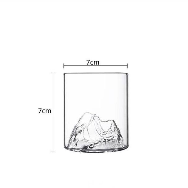 Viewing Whiskey Tea High Borosilicate Glass Water Hidden Mountain Creative Single Layer Juice Cup_maomaolike.com