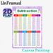 Subtraction Chart Painting Poster, Colorful Categorized Math Poster, Clear Subtraction Equations To Support Basic Math Learning, Ideal For Study_maomaolike.com