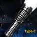 P900 Strong Flashlight Portable Rechargeable Ultra Bright Outdoor Zoom Long-range Spotlight LED Light_maomaolike.com