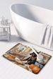 Doberman Pinscher Fall Kitchen Pumpkins Memory Foam Kitchen Mat Machine Washable Anti-Fatigue Mat Cushion Comfort Bath Mat Or Kitchen Rug_maomaolike.com