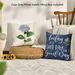 Spring Blue Fleece Flower Pattern Living Room Bedroom Sofa Decorative Pillow Case_maomaolike.com