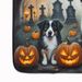 Australian Shepherd Spooky Halloween Memory Foam Kitchen Mat Machine Washable Anti-Fatigue Mat Cushion Comfort Bath Mat Or Kitchen Rug_maomaolike.com
