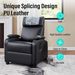 Recliner Chair, Classic And Traditional Manual Recliner Chair With Comfortable Arms And Back Single Sofa For Living Room, Black_maomaolike.com