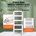VEVOR Barn Door And Hardware Kit, 30" X 84" Wood And Glass Sliding Barn Door, Smoothly And Quietly, Barn Door Kit With 8-in-1 Floor Guide And Door Handle, Spruce Wood Slab And Frosted Glass_maomaolike.com
